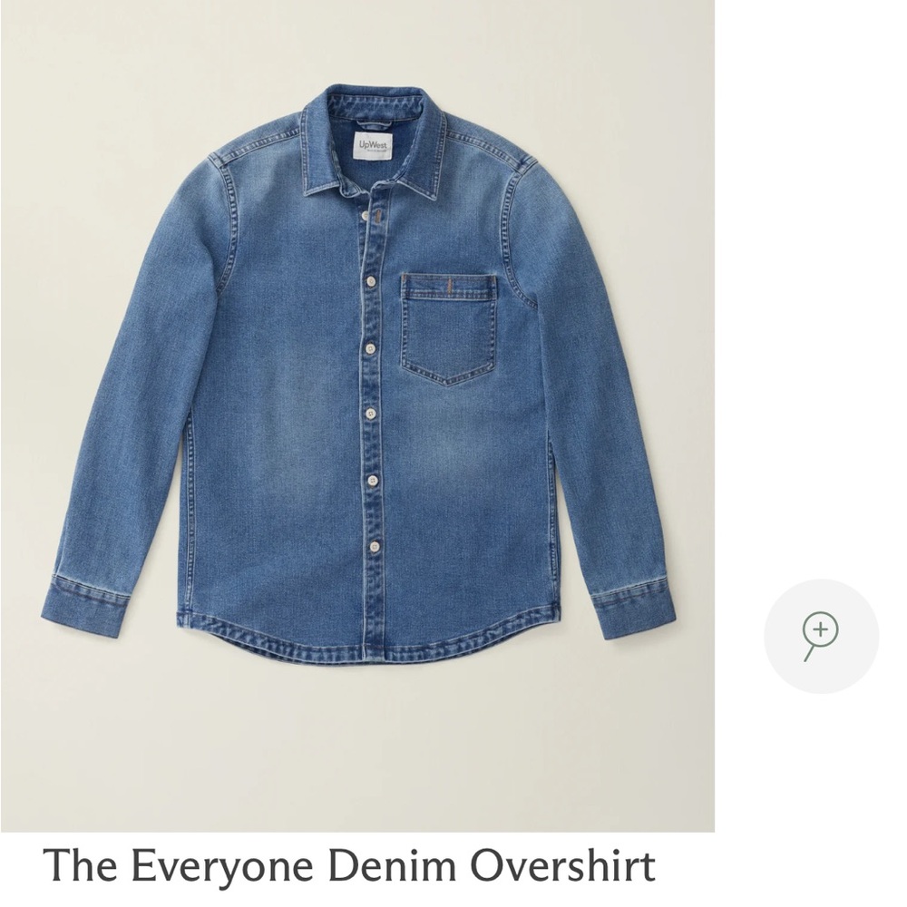 Denim Button Up Overshirt Men’s Size Large